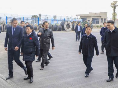 副市長(cháng)贺辉及各部门领导莅临调研园區(qū)企业发展情况